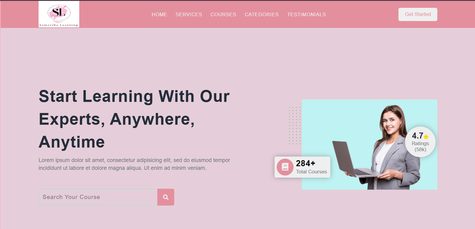 E-learning Website Thumbnail
